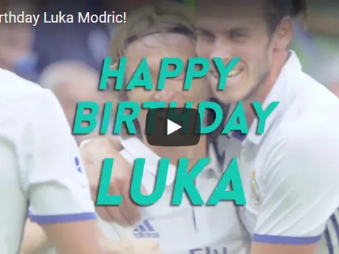 Real Madrid làm clip chúc mừng sinh nhật Luka Modric
