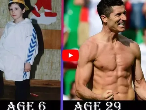 Robert Lewandowski thay đổi như thế nào từ 1 đến 29 tuổi?
