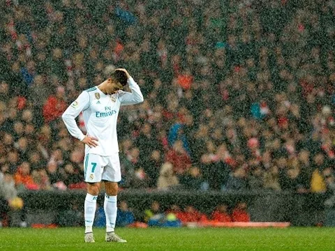 Ronaldo cúi gằm mặt sau trận hòa như thua trước Athletic Bilbao