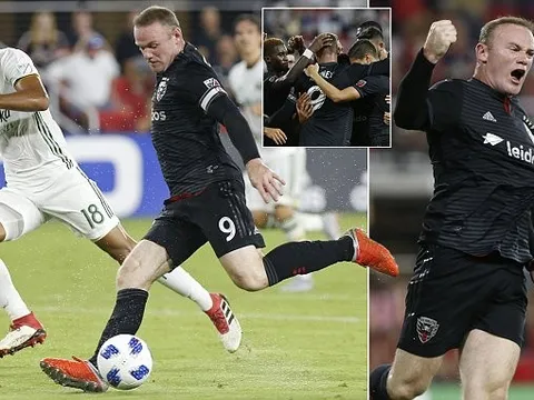 Rooney lại làm rung chuyển MLS, lập cú đúp có siêu phẩm sút phạt