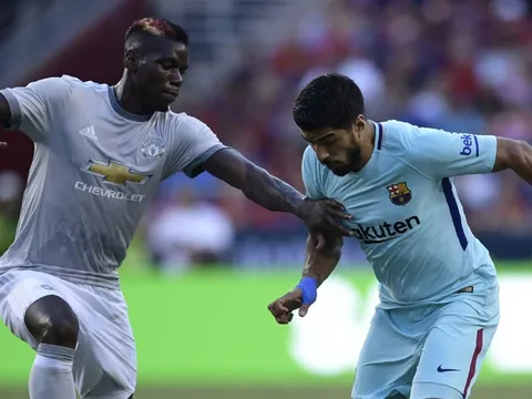Chưa đến Barca, Pogba đã nhận được lời chào mừng