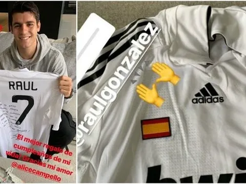 Nhân dịp sinh nhật, Morata nhận quà độc từ huyền thoại Real