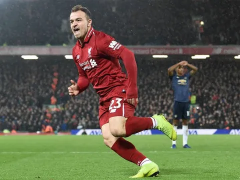 Shaqiri lên 'cơn điên', Liverpool nhấn chìm Man United tại Anfield