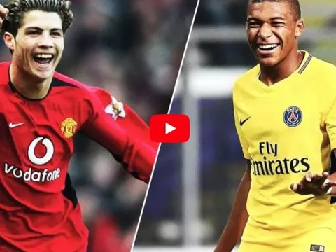 So sánh Cristiano Ronaldo và Kylian Mbappe năm 18 tuổi