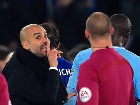SỐC: Pep Guardiola tính ăn thua đủ với trọng tài