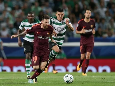 Sporting Lisbon 0-1 Barcelona: Khóa chặt Messi