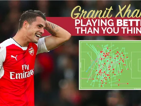Granit Xhaka thực sự là "cục nợ" trong trận Arsenal 4-1 Fulham?