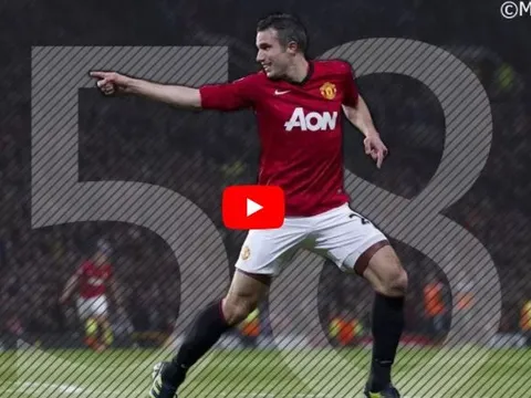 Tất cả 58 bàn thắng của Robin van Persie cho Man Utd