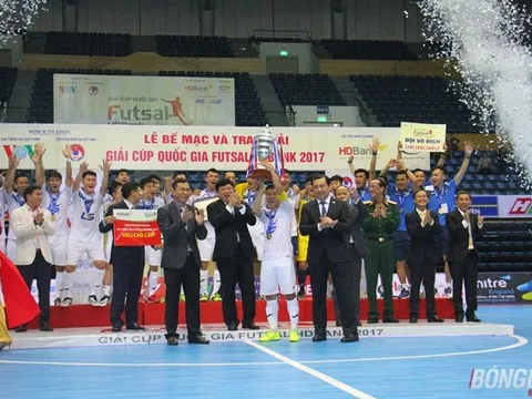 Thái Sơn Nam lần thứ hai liên tiếp vô địch giải Futsal Cup Quốc gia