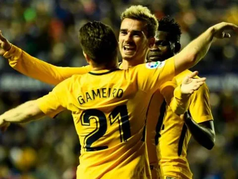 Thắng '5 sao', Atletico vượt qua kỷ lục trong mùa giải từng lập cú đúp