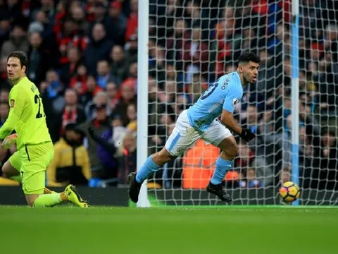 Thắng dễ Bournemouth, Man City cán mốc kỉ lục khủng