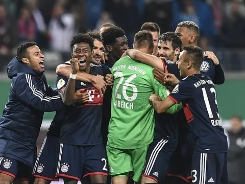 Thắng kịch tính RB Leipzig, cầu thủ Bayern thi nhau ôm lấy người hùng Ulreich