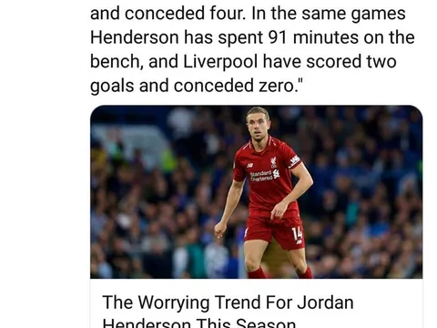 Thống kê: Henderson đang ám Liverpool