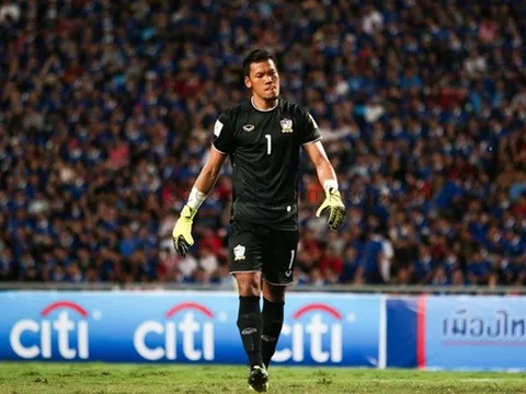 Tuyển Thái Lan trước nguy cơ mất thủ môn số 1 ở Asian Cup 2019