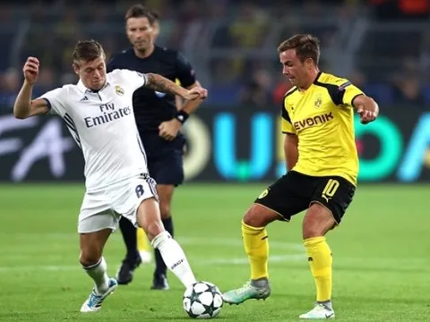 Toni Kroos chơi đầy nỗ lực trước Dortmund
