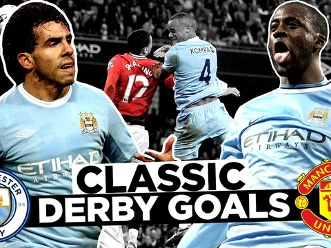 Top 10 bàn thắng đỉnh cao ở derby Manchester