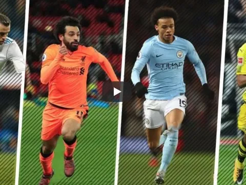 Top 10 cầu thủ nhanh nhất mùa 2017/18