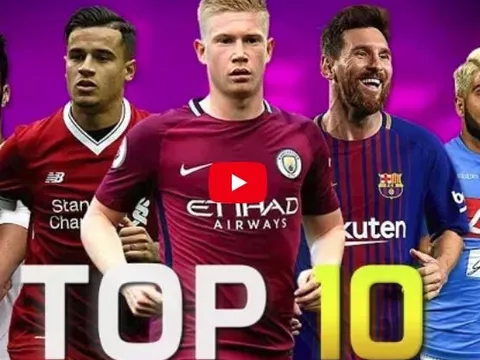 Top 10 cầu thủ "bắn xa" tốt nhất năm 2017