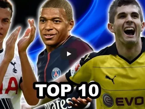 Top 10 cầu thủ U21 giá trị nhất