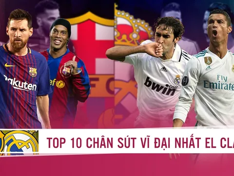 Top 10 chân sút vĩ đại nhất lịch sử El Clásico
