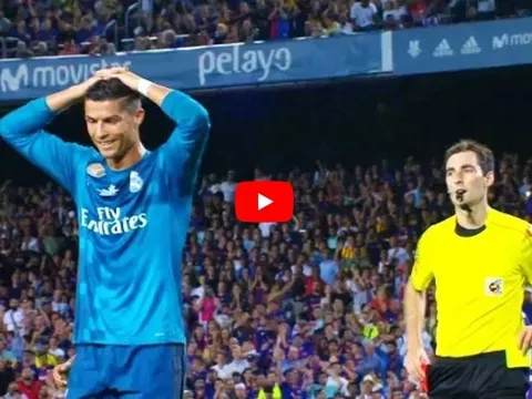 Top 10 quyết định bất công của trọng tài với Cristiano Ronaldo