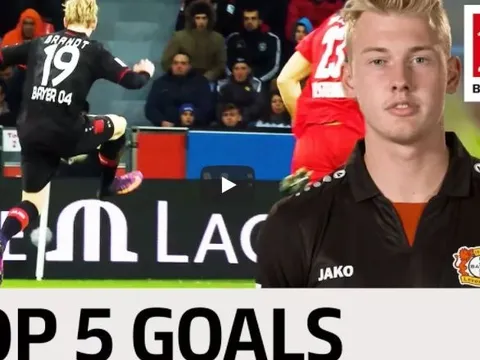 Top 5 bàn thắng siêu đẹp của Julian Brandt