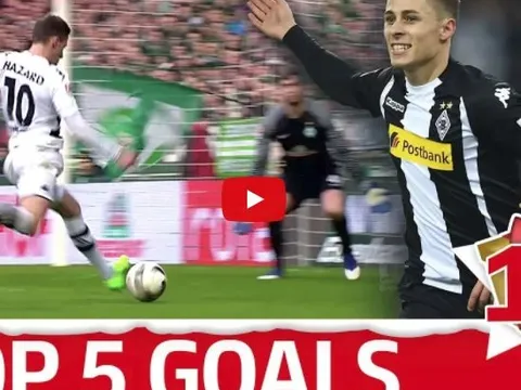 Top 5 bàn thắng tuyệt đẹp của Thorgan Hazard