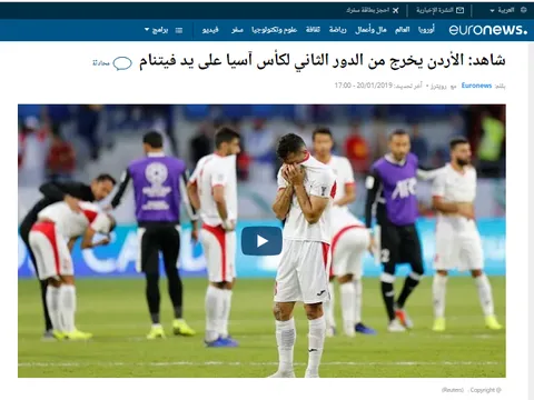 Truyền thông Tây Á: "ĐT Việt Nam đá văng Jordan nhờ 1 sự sắp đặt"