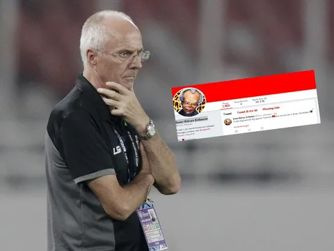 Tự lên dây cót tinh thần, HLV Eriksson đăng status trước trận gặp Việt Nam