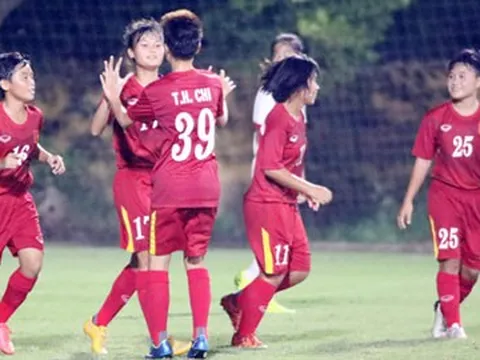 U16 Nữ Việt Nam toàn thắng vòng loại U16 châu Á 2019