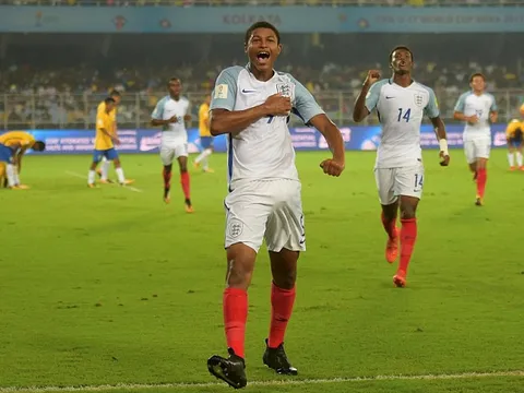 Sao trẻ Liverpool lập hat-trick, Anh hạ Brazil ở bán kết U17 World Cup