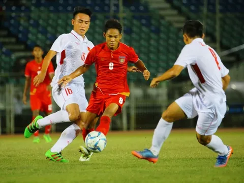 U18 Việt Nam 1-2 U18 Myanmar (Giải U18 Đông Nam Á 2017)