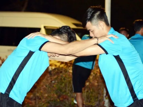 Vừa có mặt tại Thái Lan, ĐT U23 Việt Nam đã tranh thủ tập luyện