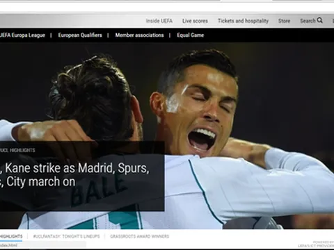 Hướng dẫn xem miễn phí Champions League