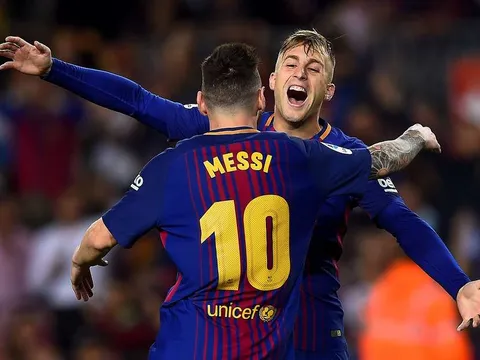 CĐV dậy sóng vì bàn thắng "ma" giúp Barcelona mở tỷ số