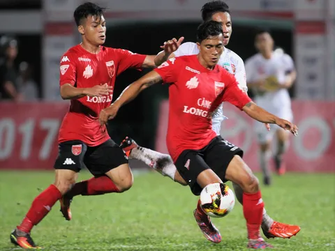 Vòng 18 V-League 2017: Long An dứt mạch thua, Top đầu rủ nhau cùng lùi