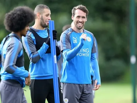 Vắng Vardy buổi tập của Leicester vẫn ngập tiếng cười