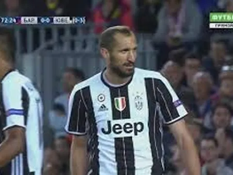 Vì sao Barcelona rất mừng khi Chiellini không thể ra sân