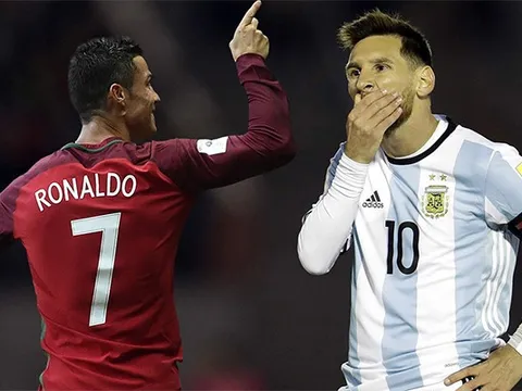 World Cup 2018: Messi xem Ronaldo biểu diễn qua tivi?