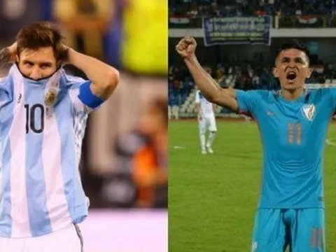 Xé lưới Thái Lan, sao Ấn Độ vượt mặt Lionel Messi