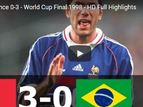 Zidane rực sáng trong trận chung kết World Cup 1998 trước Brazil