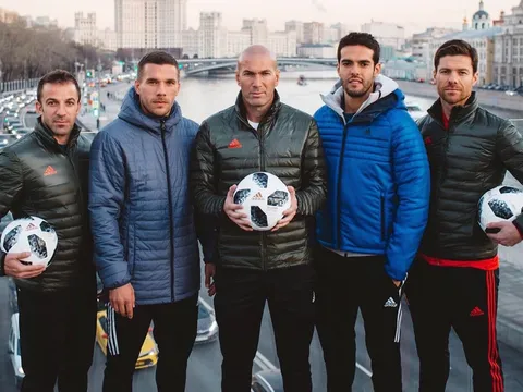 Zidane và các huyền thoại ra mắt trái bóng World Cup 2018