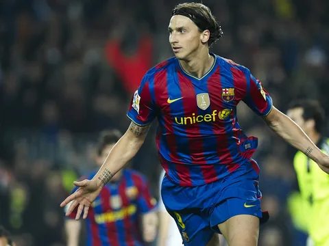 Zlatan Ibrahimovic khi còn được Pep Guardiola uốn nắn