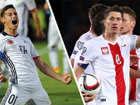 01h00 ngày 25/05, Ba Lan vs Colombia: Hai kẻ khốn cùng gặp nhau