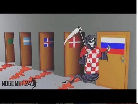 Cạn lời với loạt ảnh chế 'thần chết' Croatia tại World Cup 2018