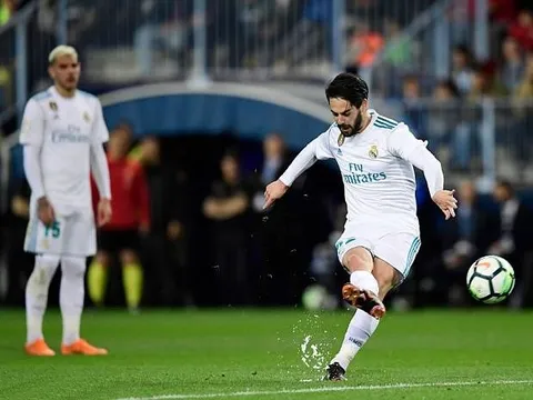 Isco lập siêu phẩm đá phạt, Real thắng nhẹ trên sân khách