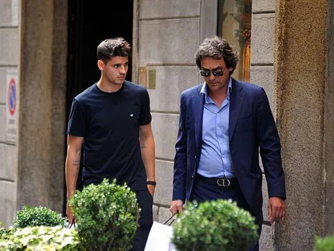 Alvaro Morata và người đại diện đã có mặt ở Italia