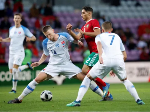 Giao hữu tiền World Cup 2018: Slovakia 1-2 Morocco