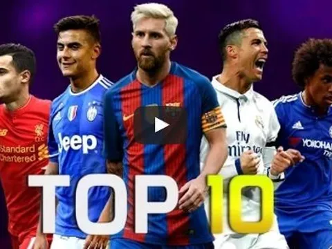 10 cầu thủ đá phạt giỏi nhất mùa 2016/17