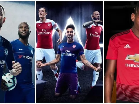 20 mẫu áo đấu đẹp mắt của các CLB Premier League 2018/19